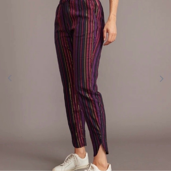 Marine Layer Alison Tencel Multicolor Striped Joggers - Picture 3 of 11